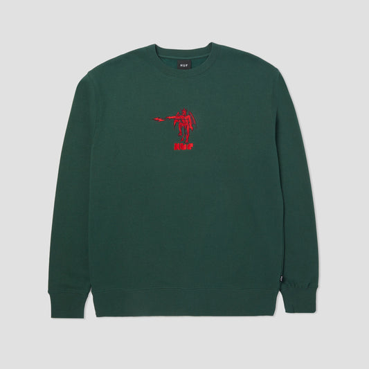 HUF Heavenly Crew Forest Green