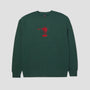 HUF Heavenly Crew Forest Green