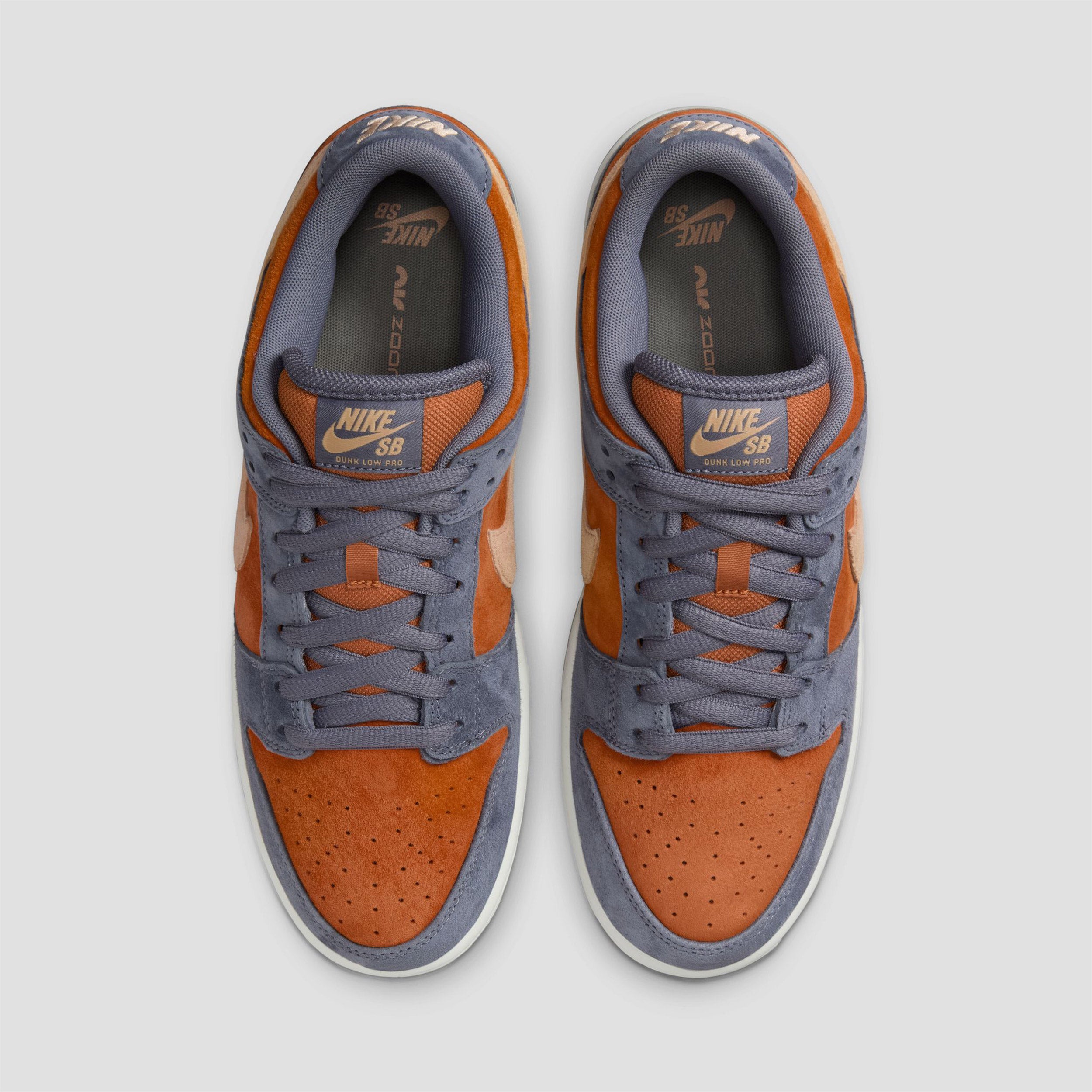 Nike SB Dunk Low Pro Skate Shoes Light Carbon / Sesame / Monarch