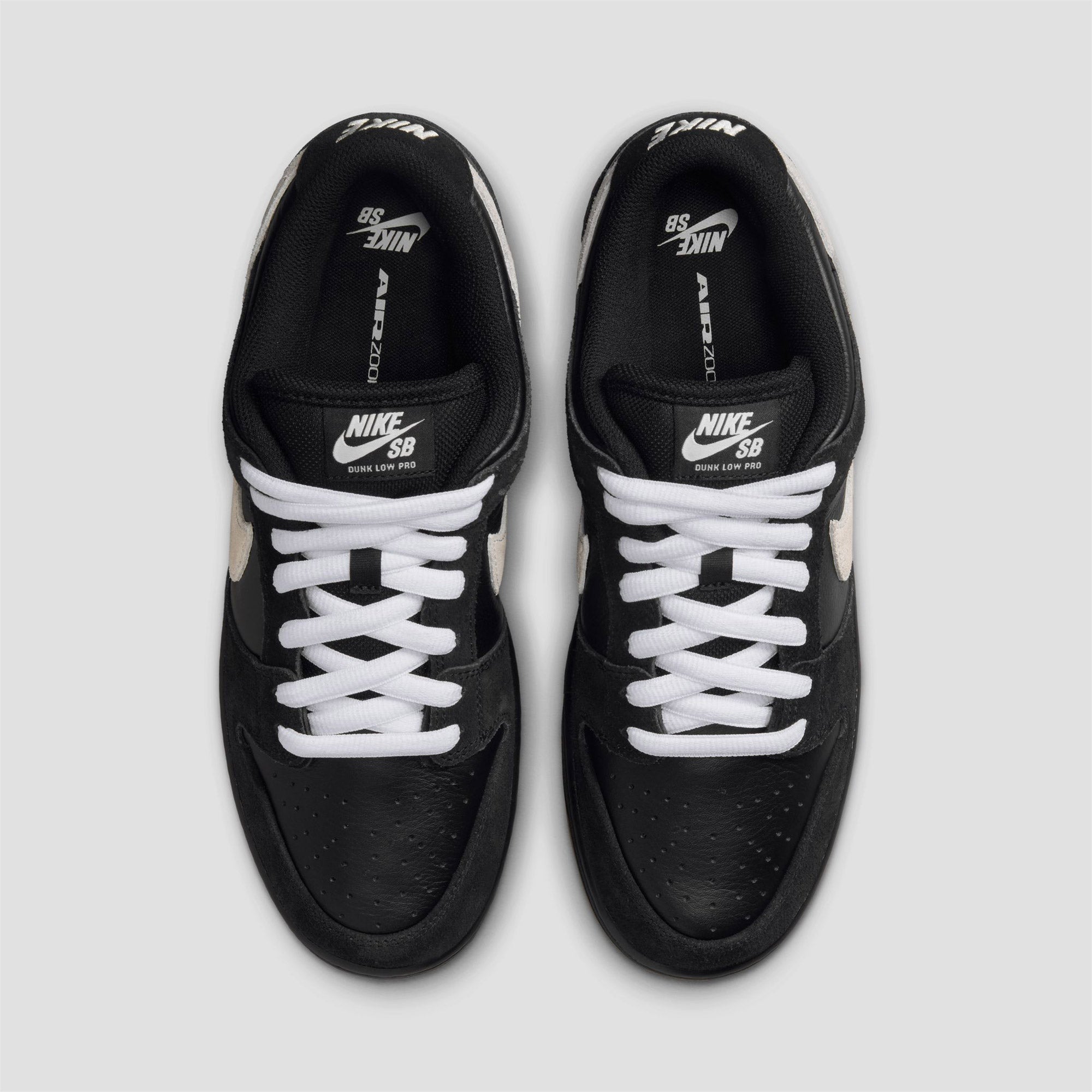 Nike SB Dunk Low Pro Skate Shoes Black White Black Gum