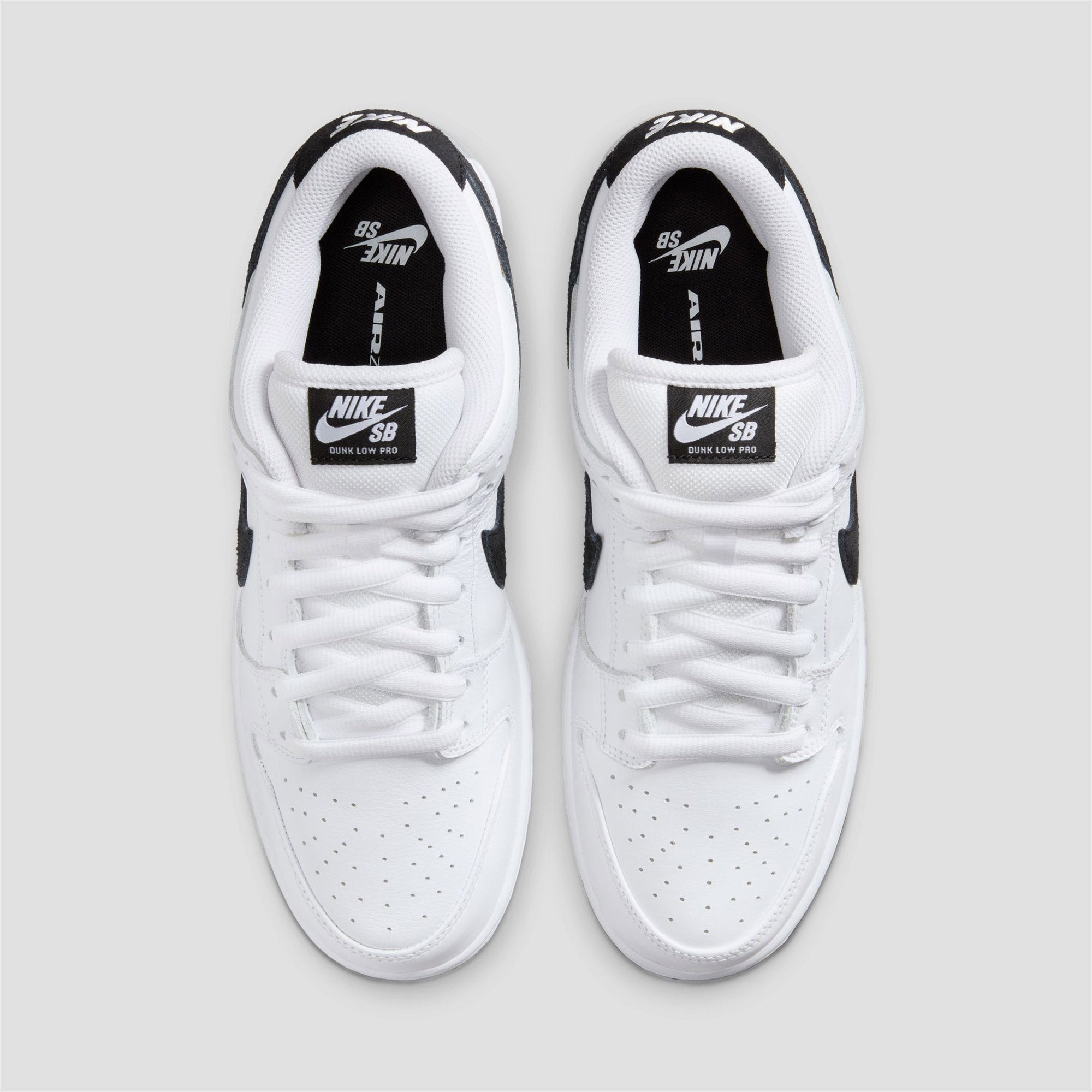 nike low white and black