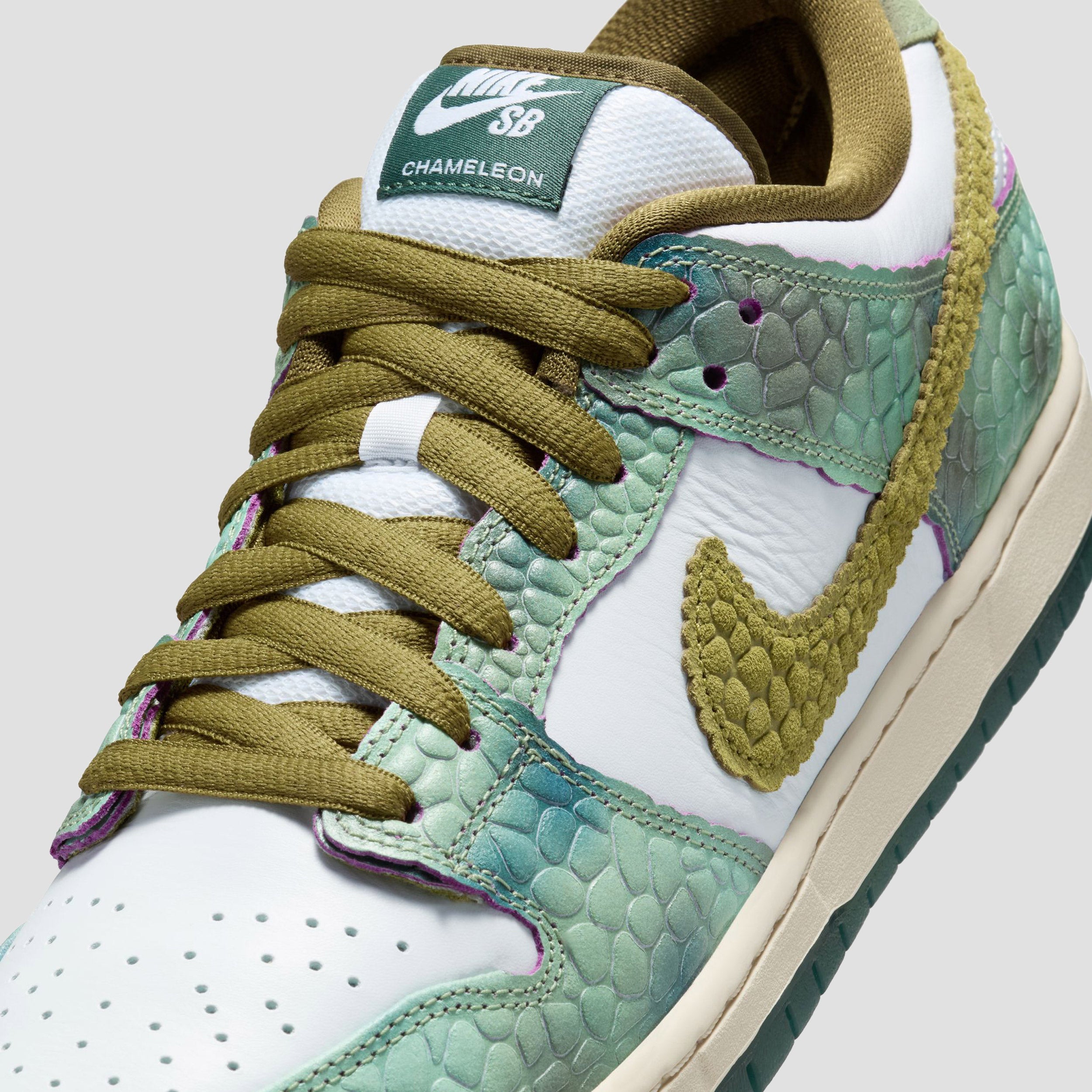 Nike SB Dunk Low Pro Alexis Skate Shoes Oil Green / Desert Moss