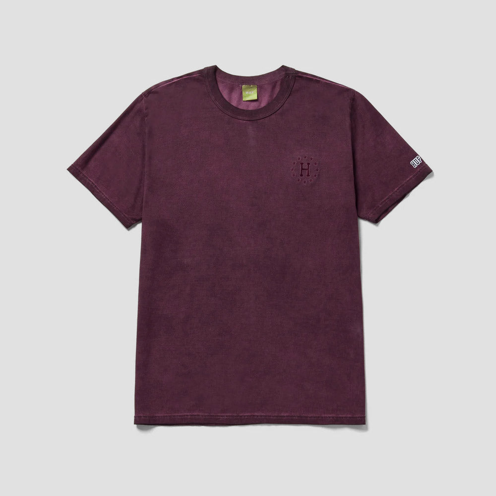 HUF 12 Galaxies Faded Shortsleeve Relaxed Top Wine