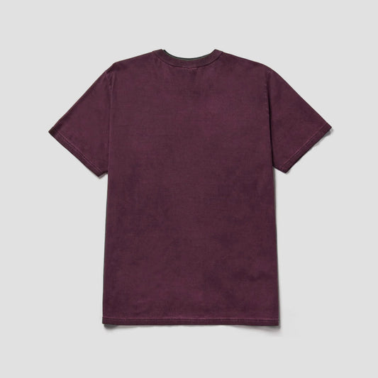 HUF 12 Galaxies Faded Shortsleeve Relaxed Top Wine