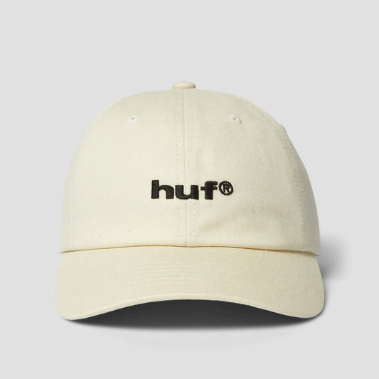 HUF 89 Embroidered 6 Panel Cv Hat Cream / Black