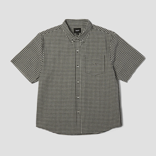 HUF 89 Micro Gingham Shortsleeve Oxford Shirt Black / White