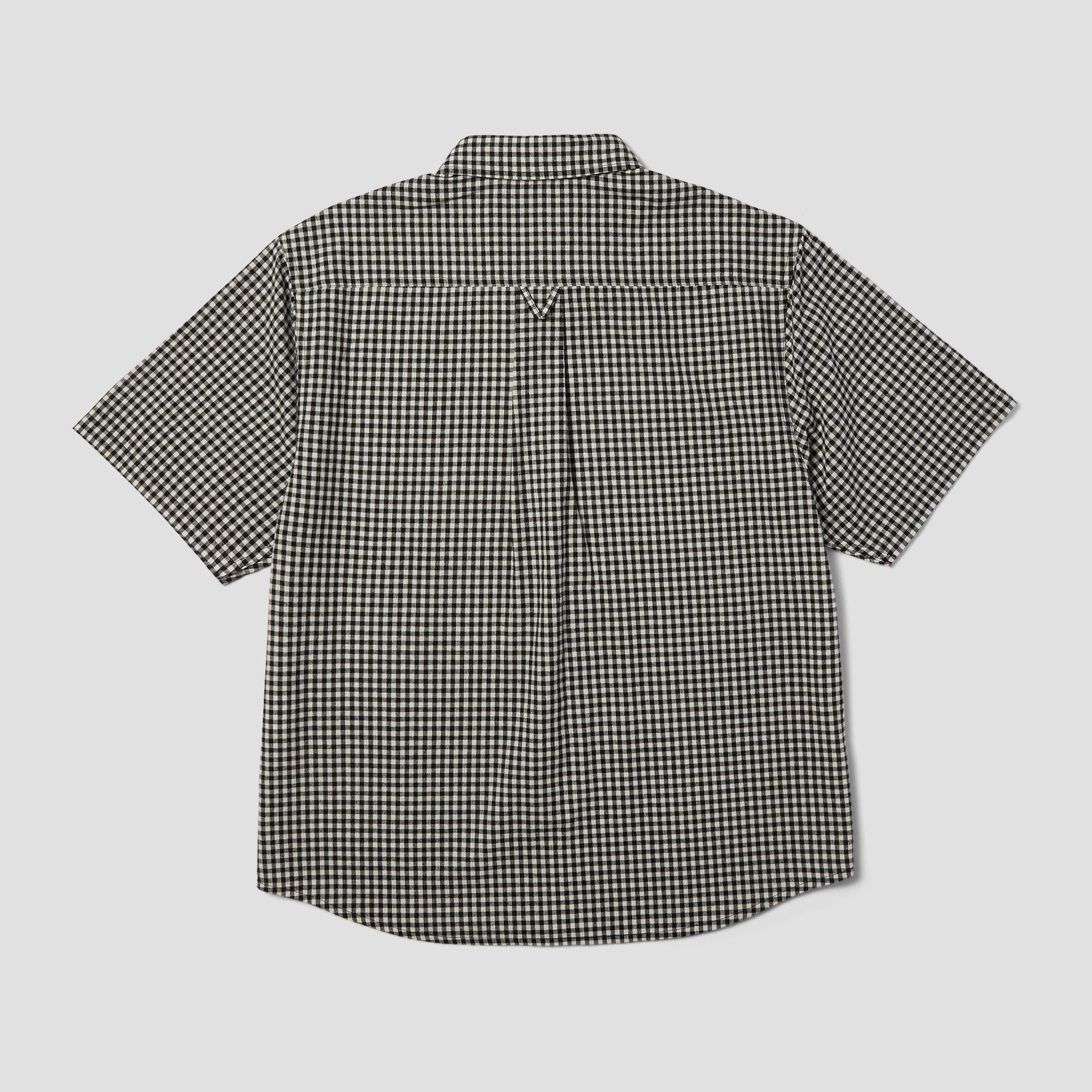 HUF 89 Micro Gingham Shortsleeve Oxford Shirt Black / White