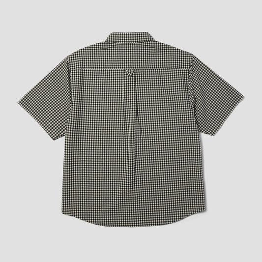 HUF 89 Micro Gingham Shortsleeve Oxford Shirt Black / White