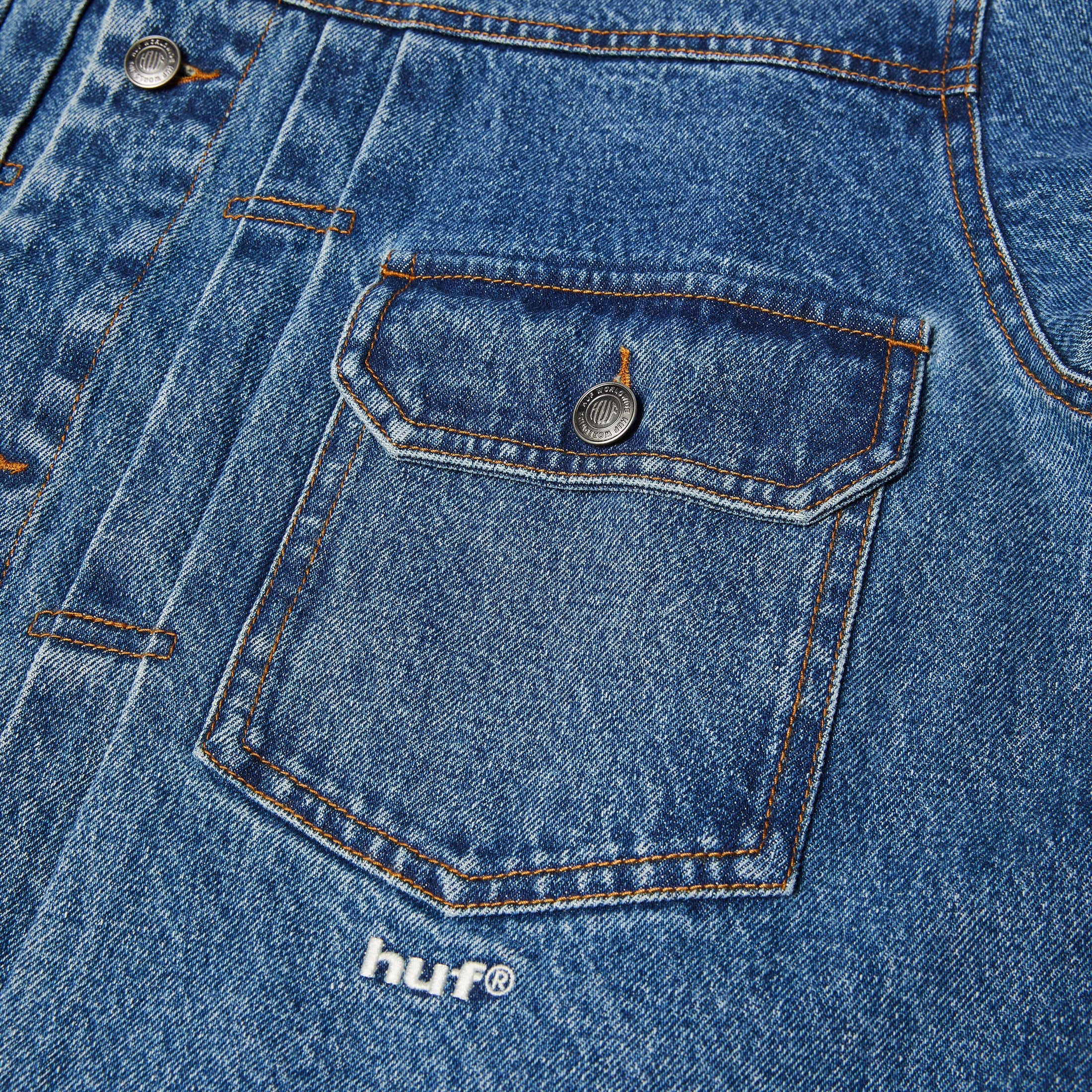 HUF 89 Trucker Jacket Indigo