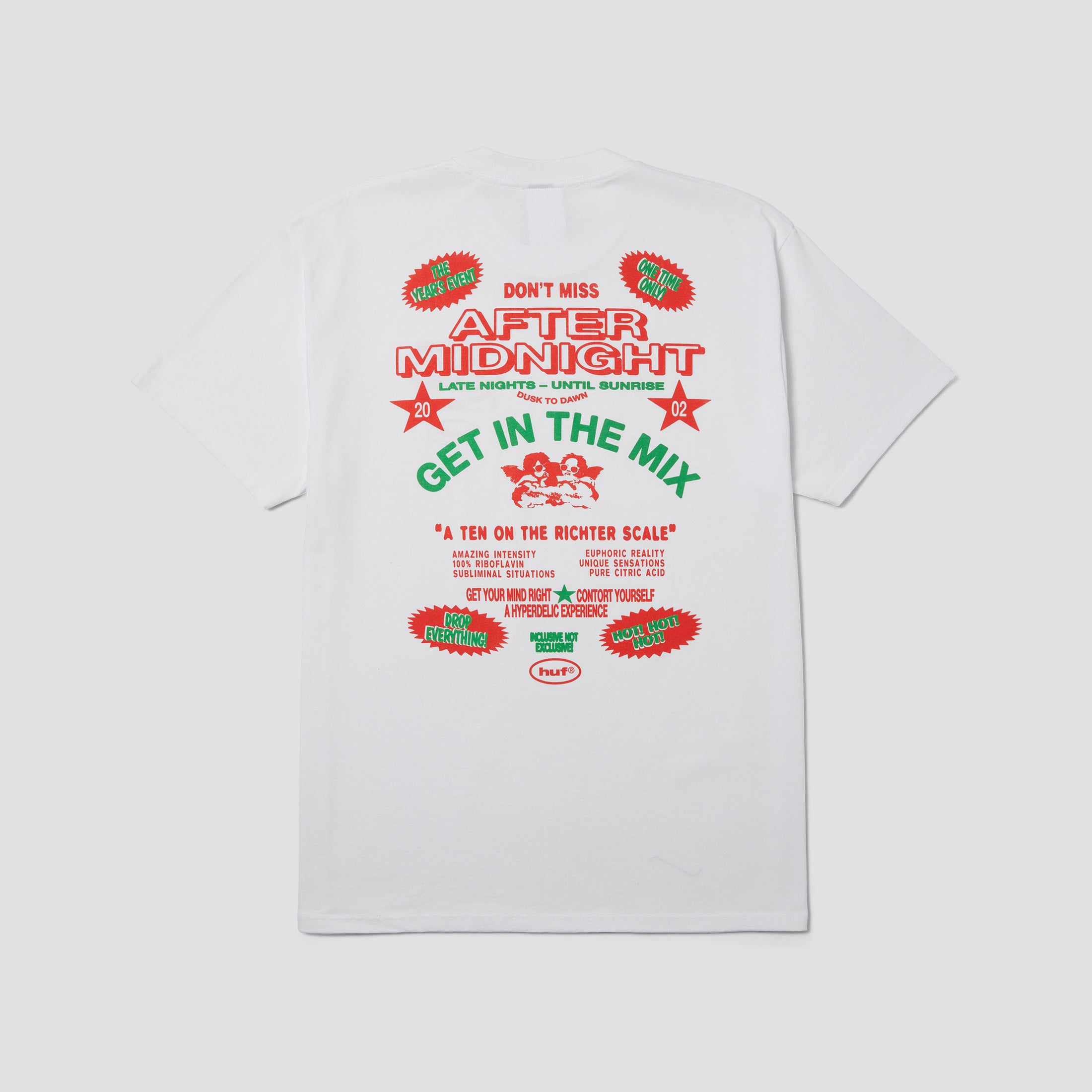 HUF After Midnight T-Shirt White