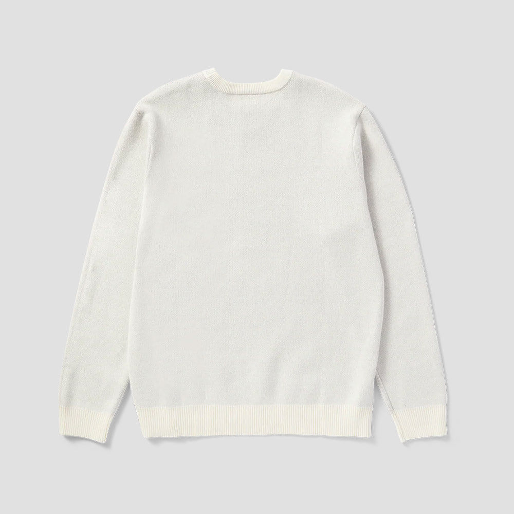HUF Bad News Crewneck Sweater Bone