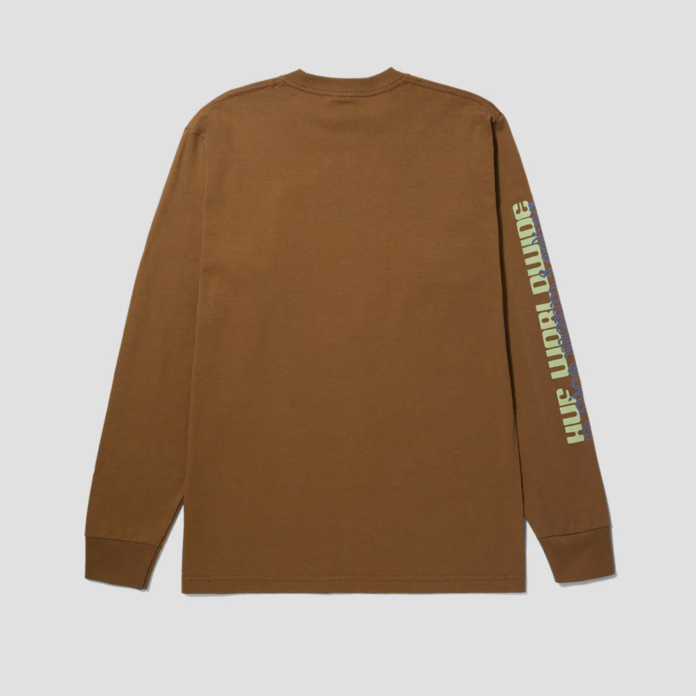 HUF Beware Longsleeve T-Shirt Camel