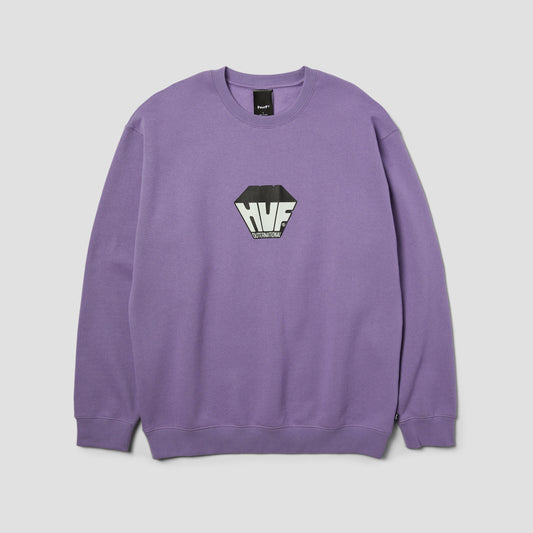 HUF Big Block Crew Dust Purple