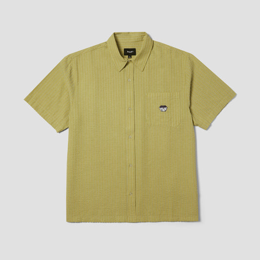 HUF Big Block Striped Shortsleeve Shirt Dried Herb