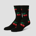 Load image into Gallery viewer, HUF Cherry Bomb Crew Sock Black

