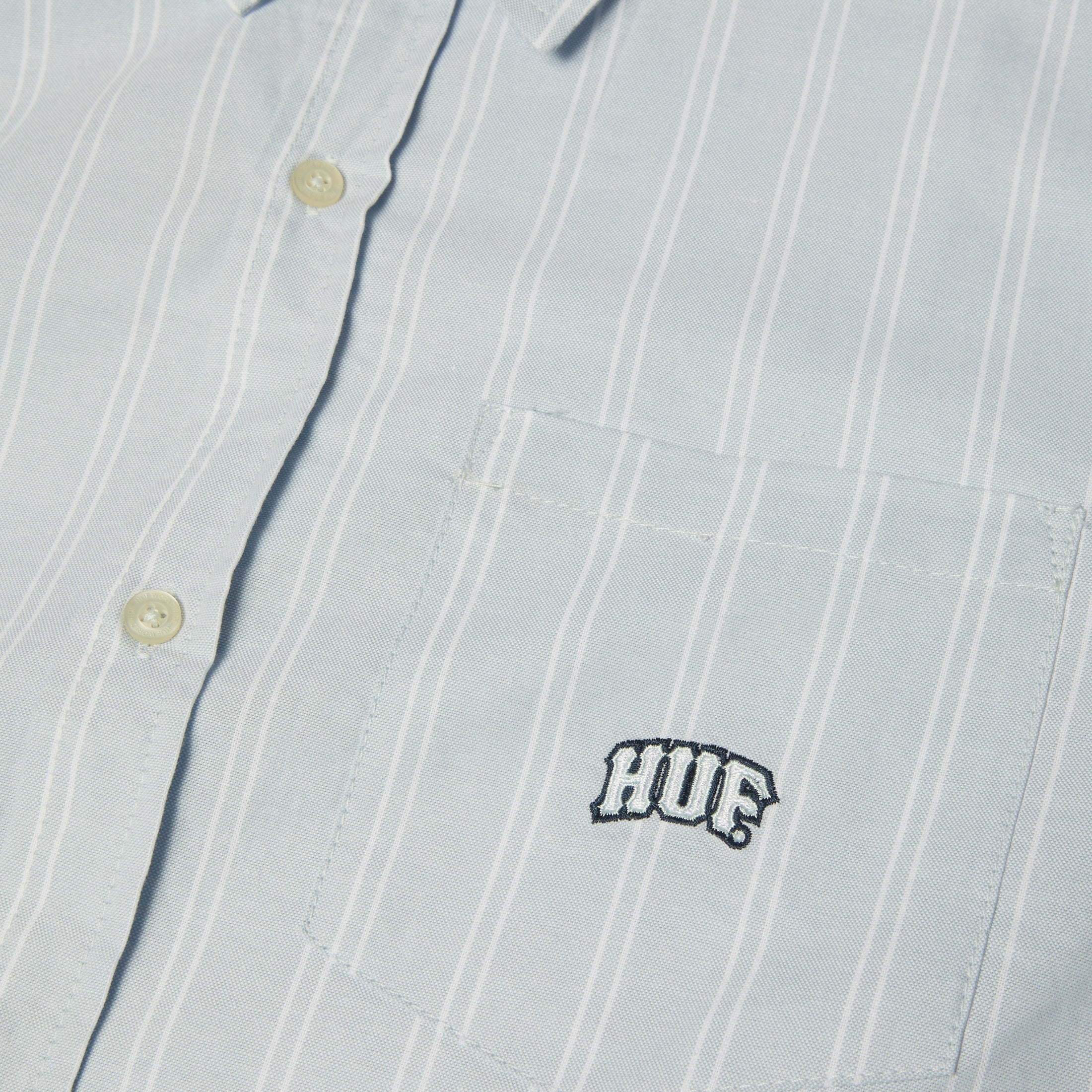 HUF Classic Arch Longsleeve Oxford Shirt Light Blue