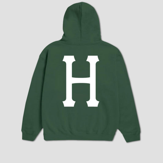 HUF Classic H Hood Forest Green