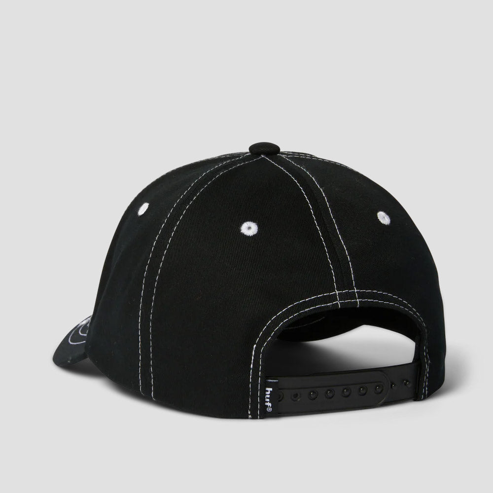 HUF Contrast H Star Snapback Black