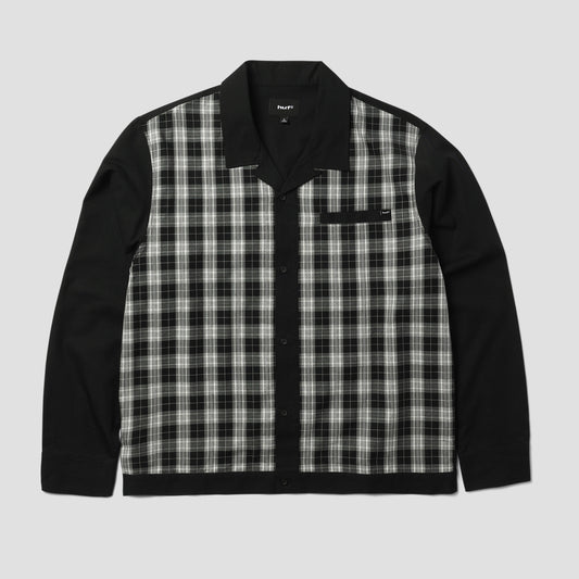 HUF Coolidge Plaid Longsleeve Shirt Black