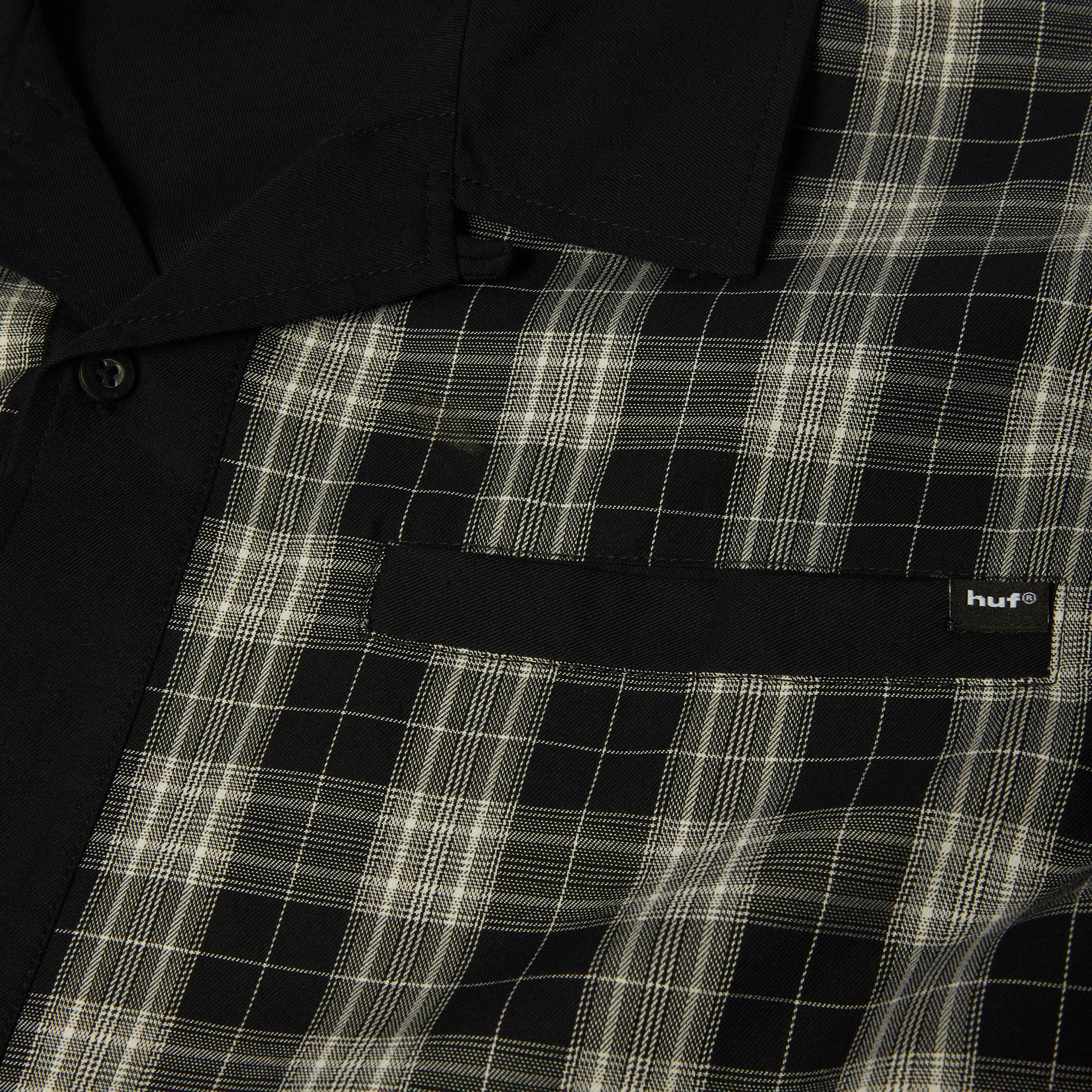 HUF Coolidge Plaid Longsleeve Shirt Black