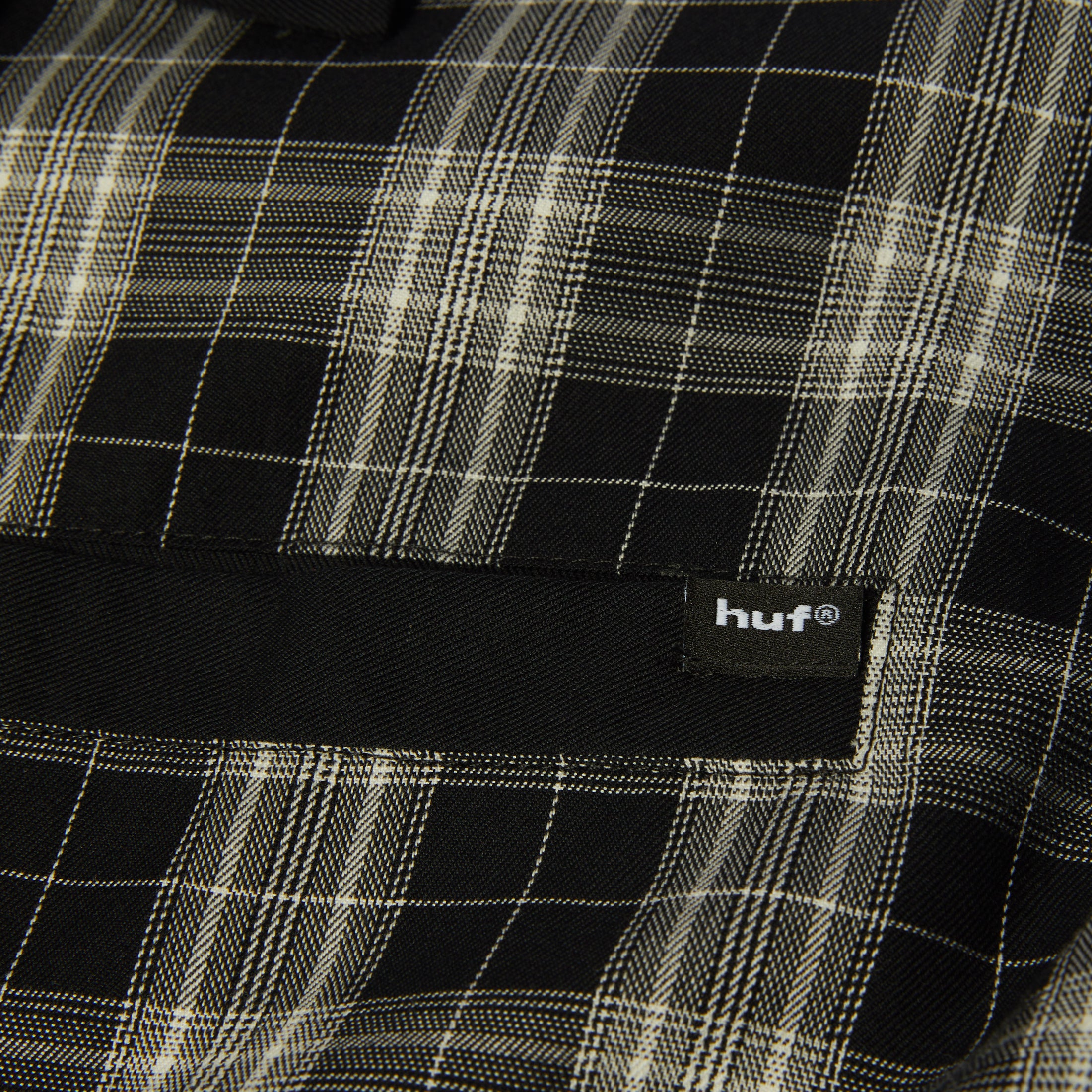 HUF Coolidge Plaid Longsleeve Shirt Black