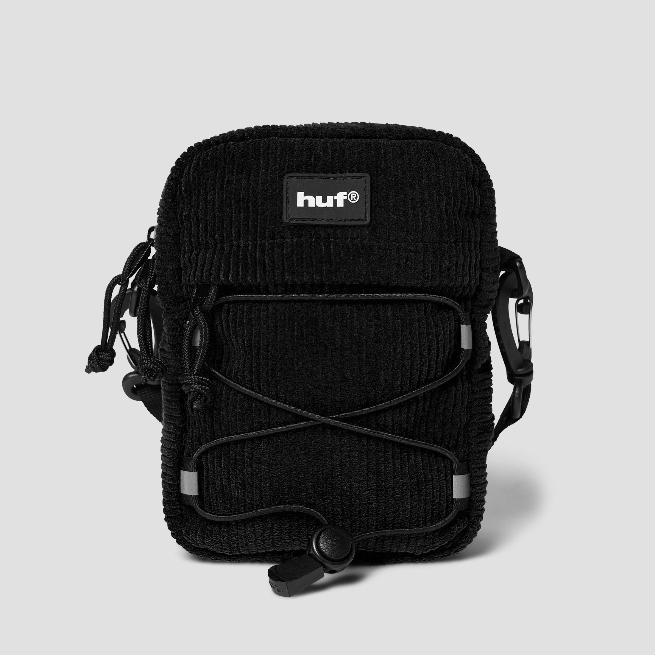 HUF Corduroy Bowery Side Bag Black