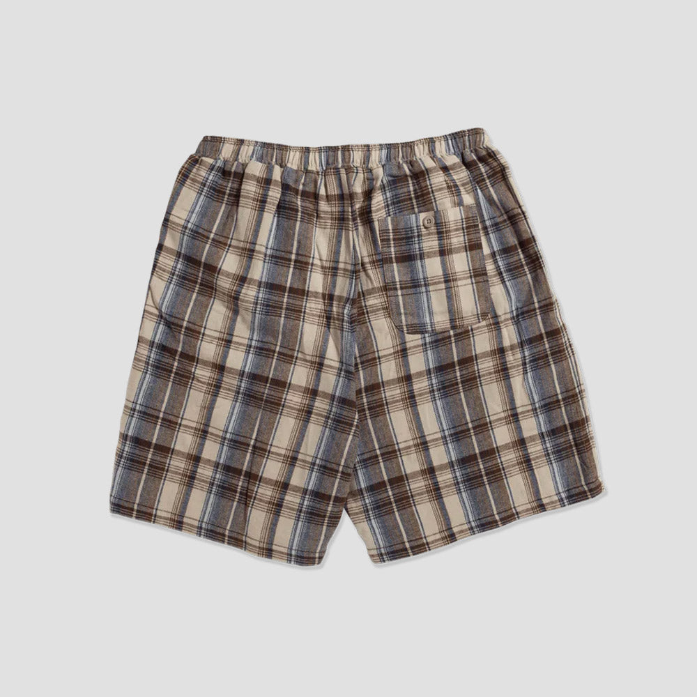 HUF Cortland Flannel Easy Short Cream