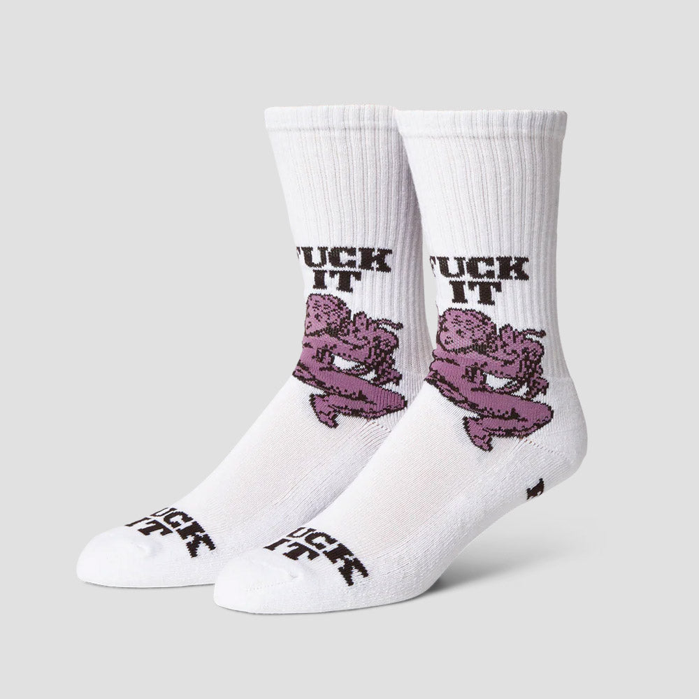 HUF Divine Crew Sock White