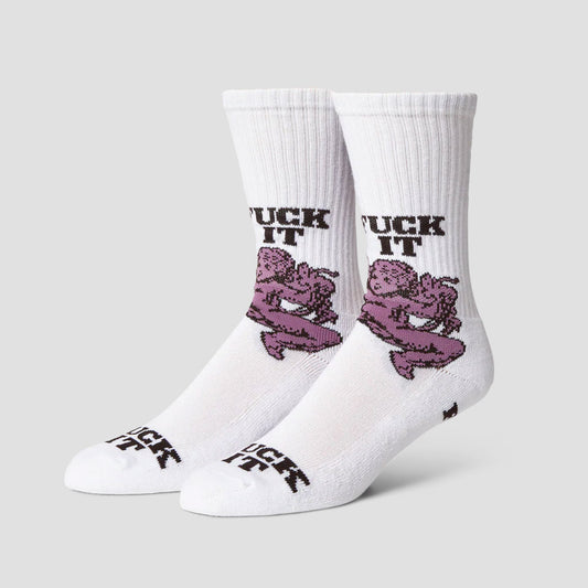 HUF Divine Crew Sock White