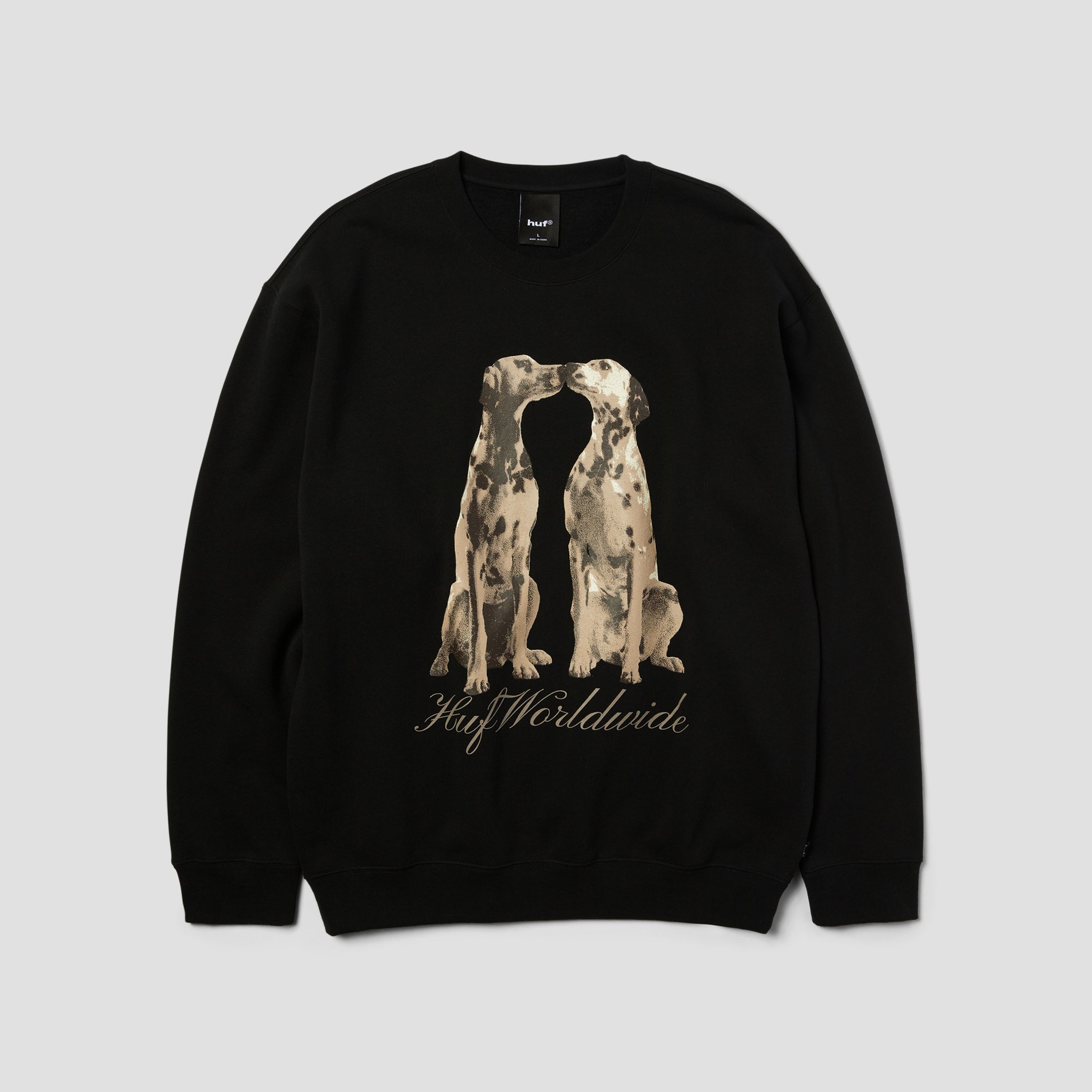 HUF Dogged Crew Black