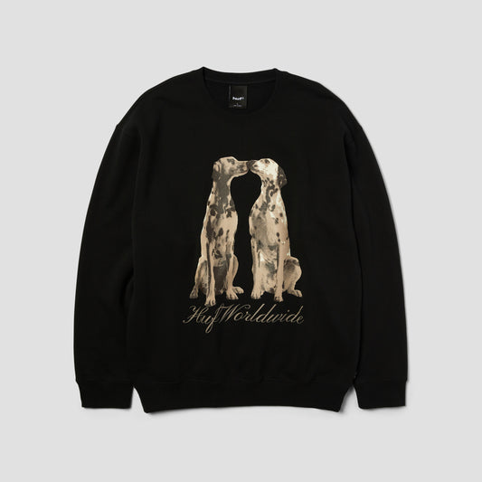 HUF Dogged Crew Black