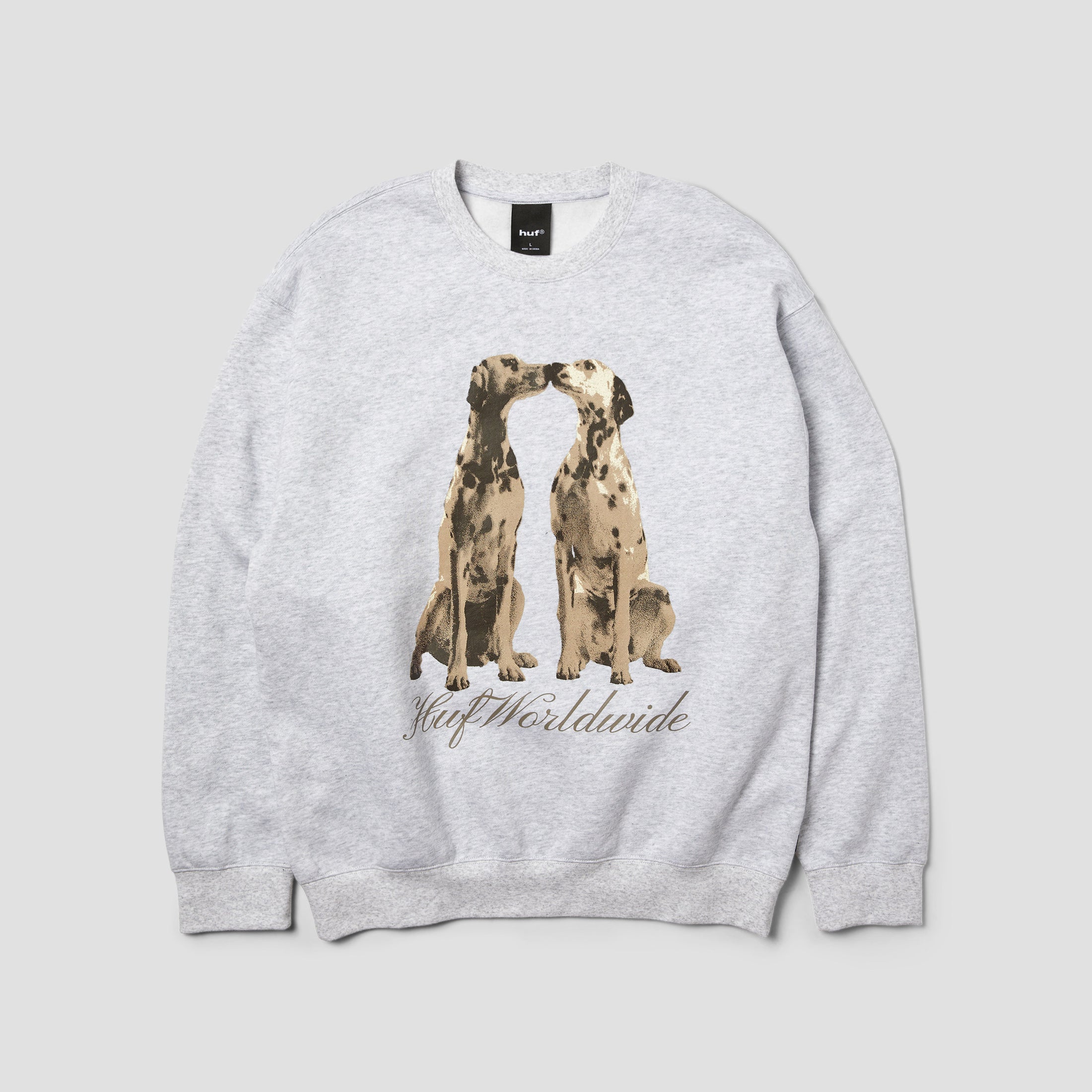 HUF Dogged Crew Heather Grey