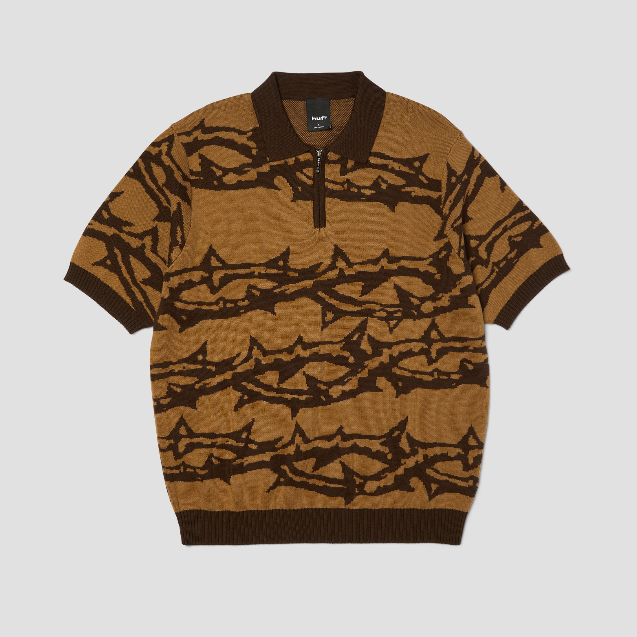 HUF Fantasies Knit Shortsleeve Top Brown