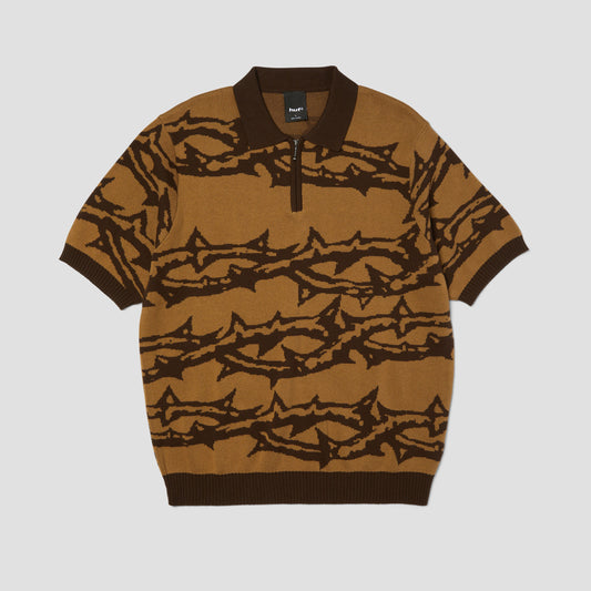 HUF Fantasies Knit Shortsleeve Top Brown