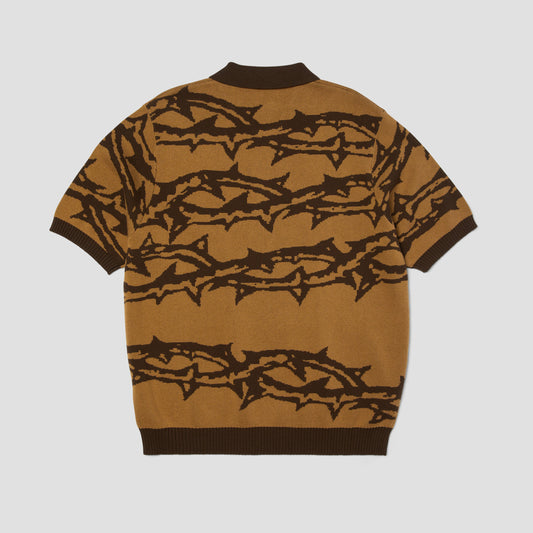 HUF Fantasies Knit Shortsleeve Top Brown