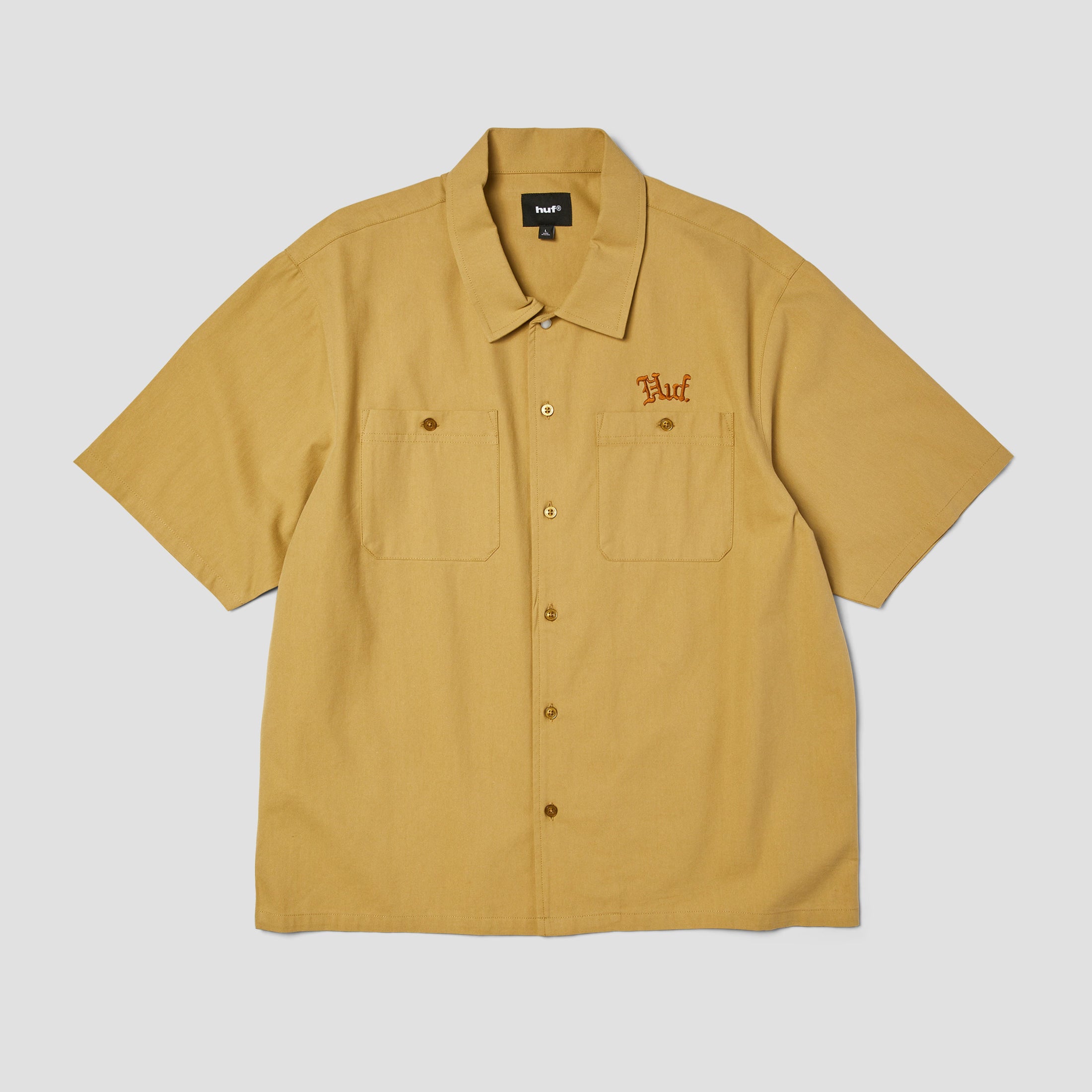 HUF Fantasies Shortsleeve Work Shirt Tan