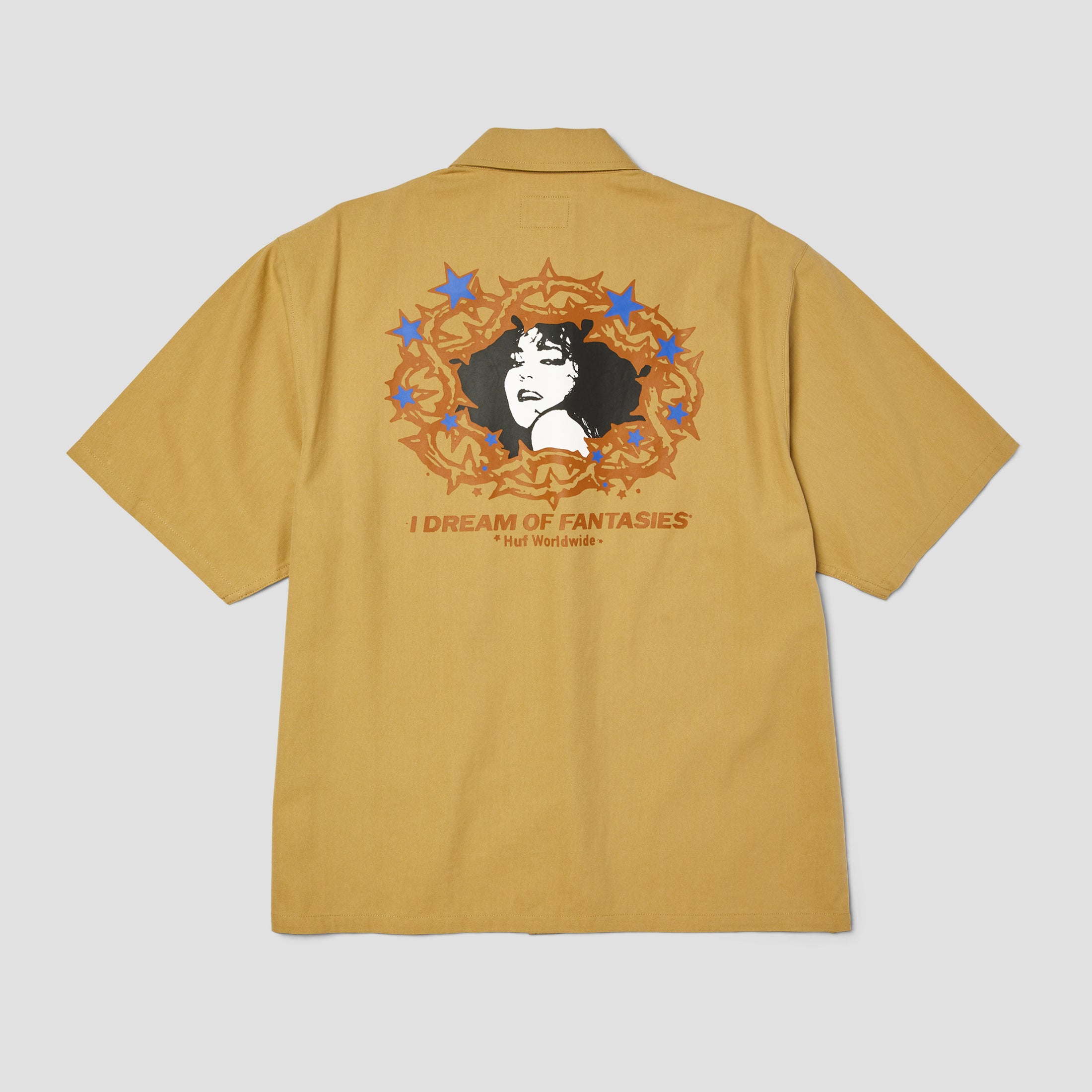 HUF Fantasies Shortsleeve Work Shirt Tan