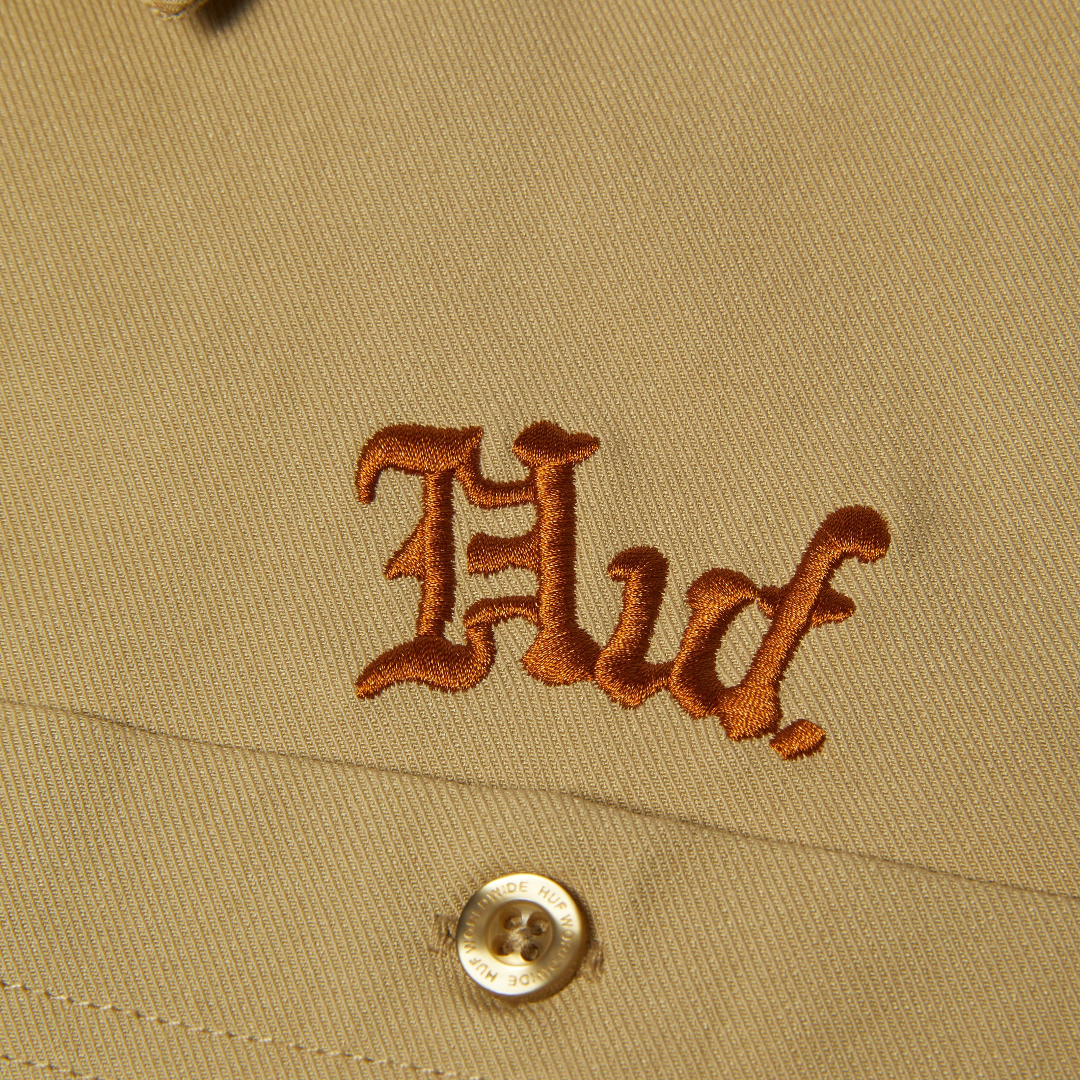 HUF Fantasies Shortsleeve Work Shirt Tan