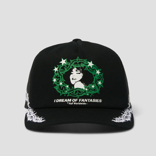 HUF Fantasies Trucker Black