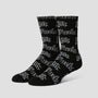 HUF Fuck It Old English Sock Black