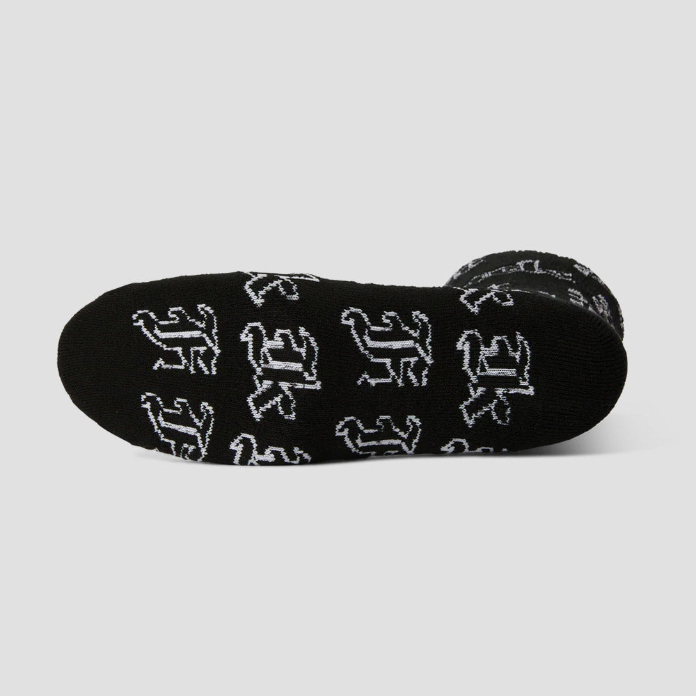 HUF Fuck It Old English Sock Black