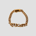 Load image into Gallery viewer, HUF Fuck It Warped Id Bracelet Gold
