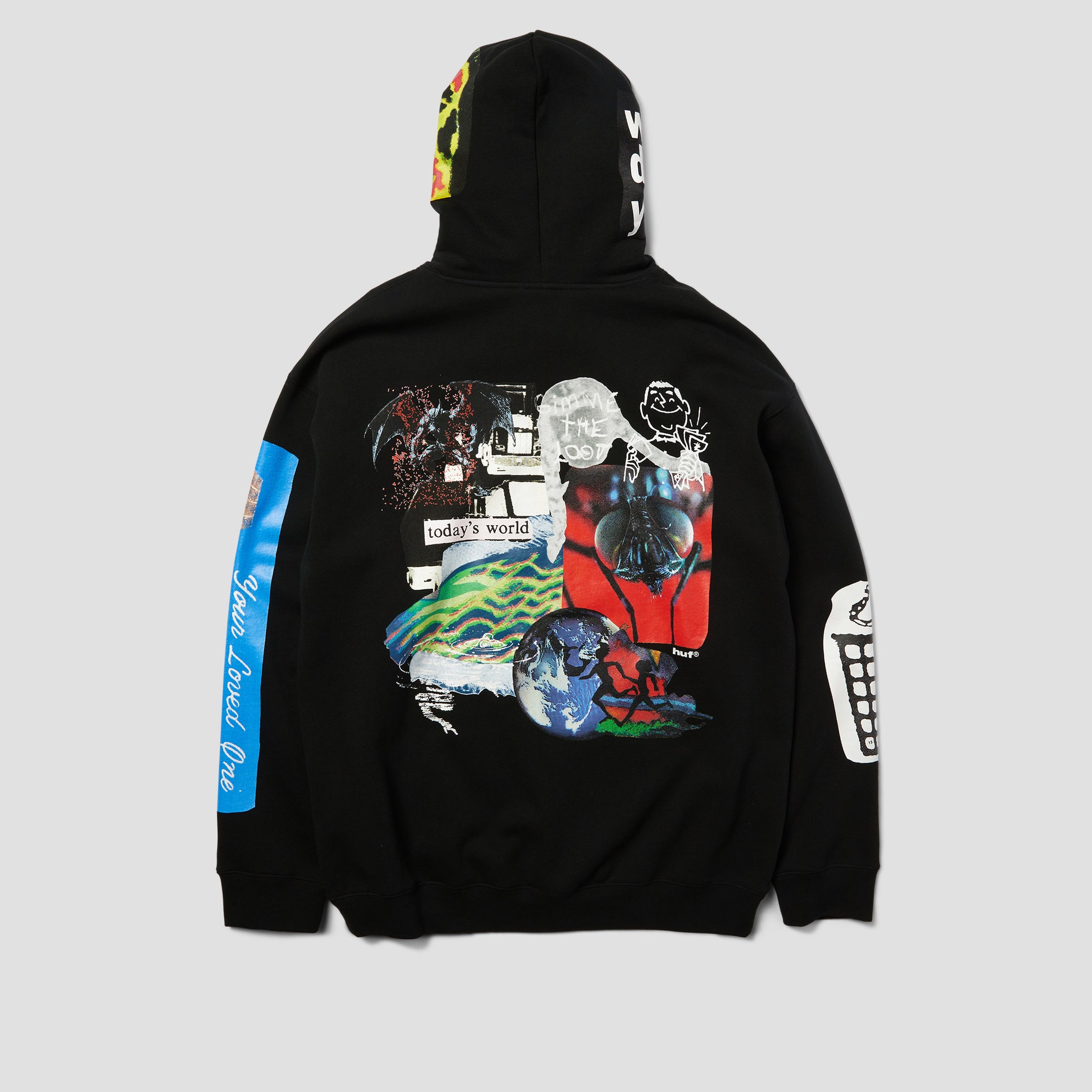HUF Gimme The Loot Pullover Hoodie Black