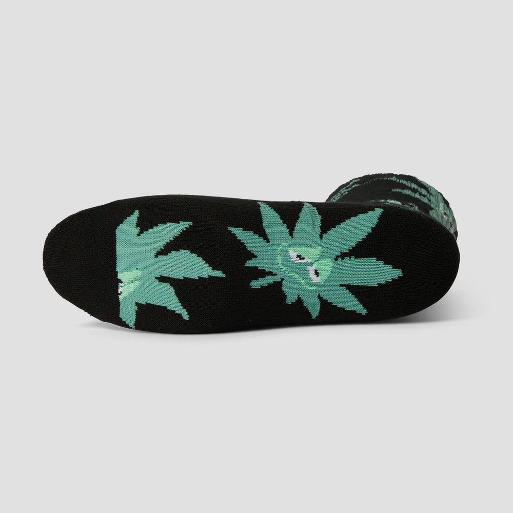 HUF Green Buddy Exhale Sock Black