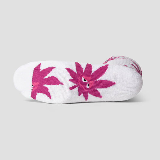 HUF Green Buddy Exhale Sock White
