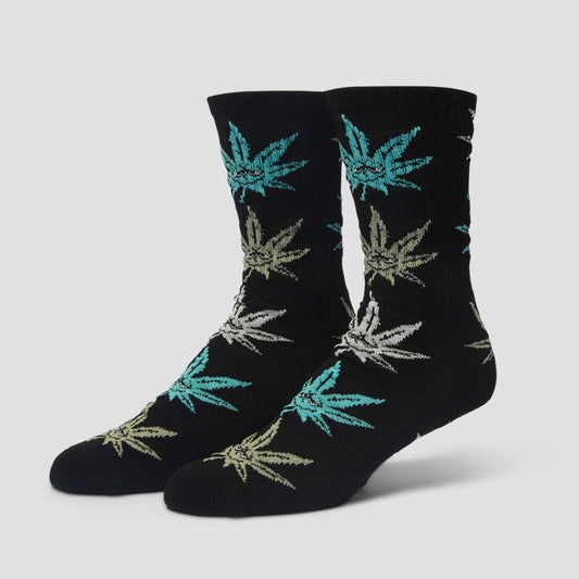 HUF Green Buddy Meditation Sock Black