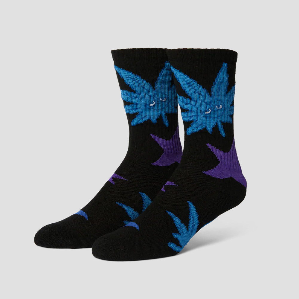 HUF Green Buddy Star Sign Sock Black