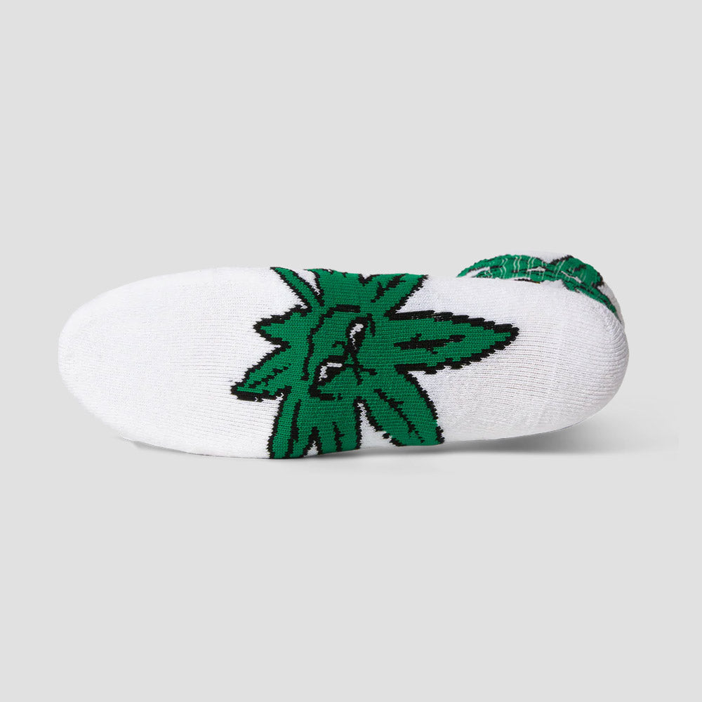 HUF Green Buddy Star Sign Sock White