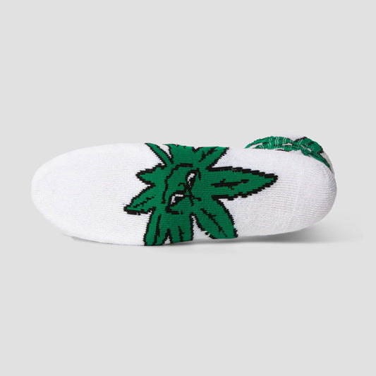 HUF Green Buddy Star Sign Sock White