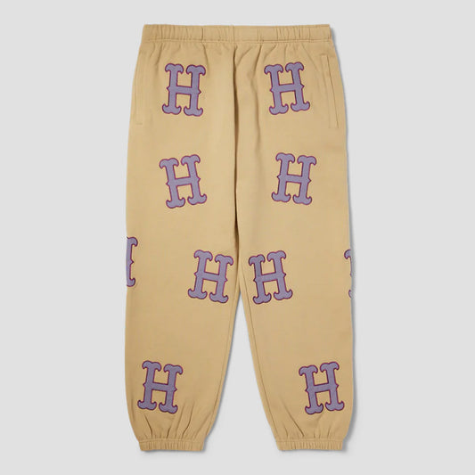 HUF H Applique Fleece Pant Oatmeal